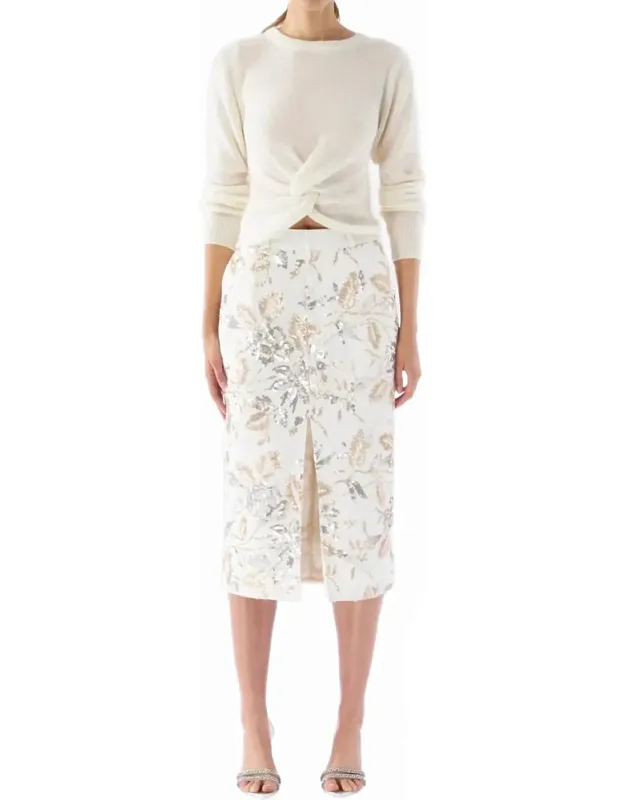 Sequin D-vine Everyway Skirt