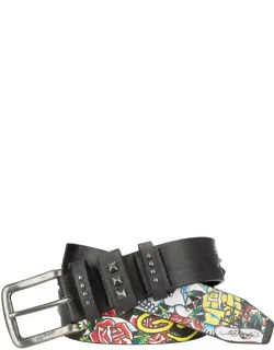 Skulls And Roses Studded Belt