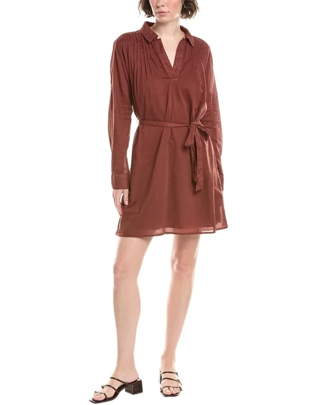 Pintuck Mini Dress