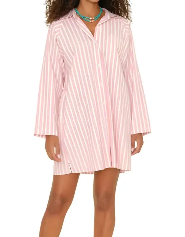 Flora Cotton Poplin Shirt Dress