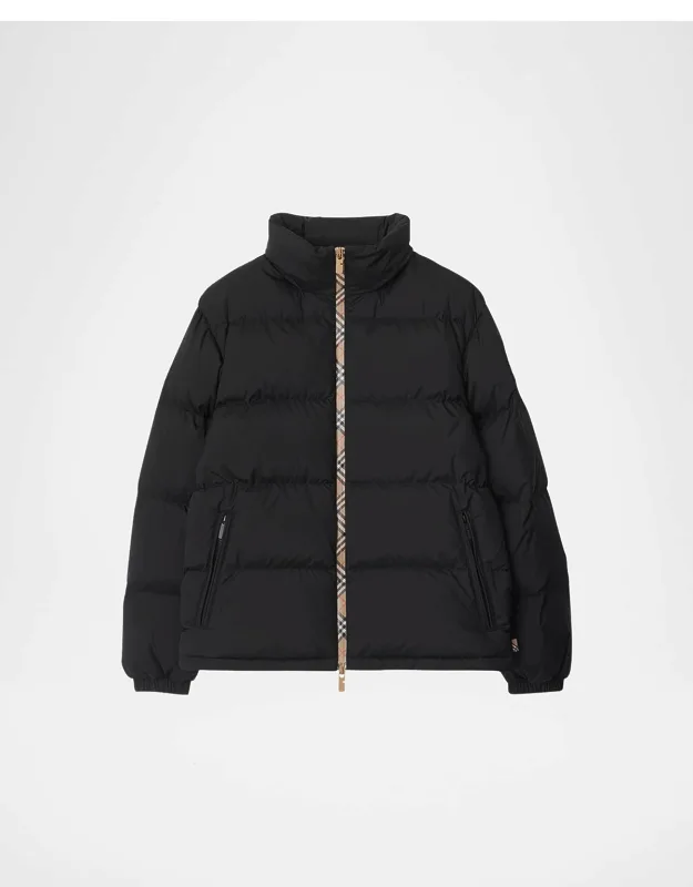 Check-zip Down Jacket