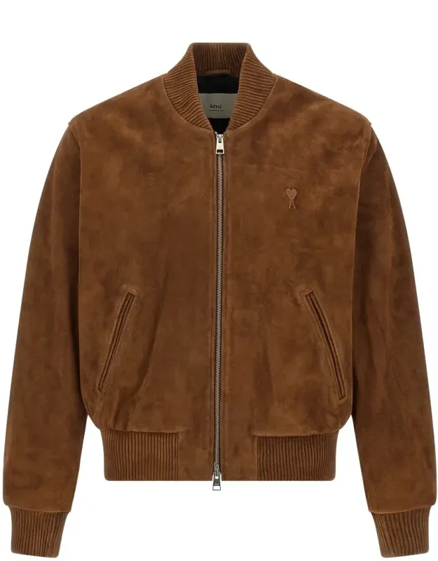 Suede Bomber Jacket