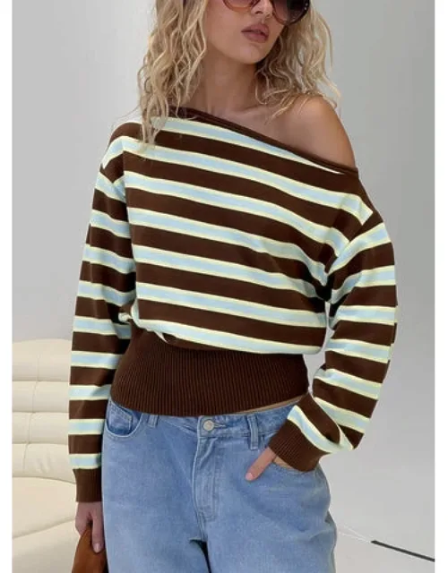Zinia Off Shoulder Knit Sweater