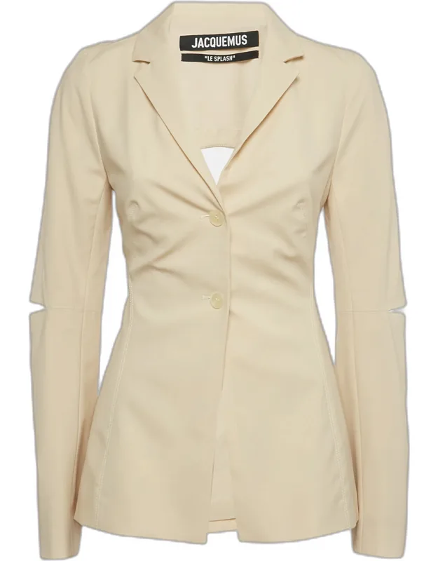 Wool Cut-out Blazer