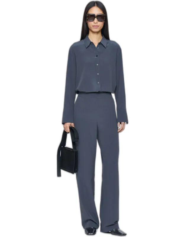 Crepe De Chine Silk Trousers
