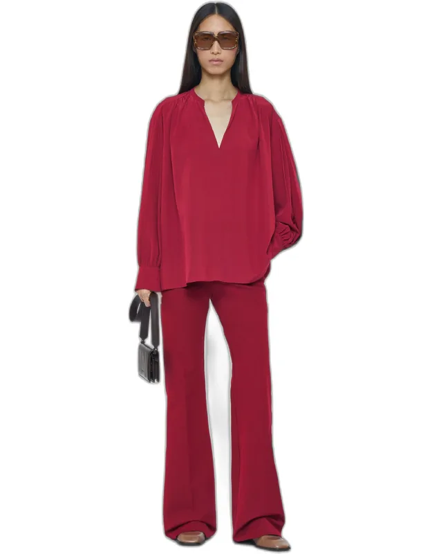 Crepe De Chine Silk Blouse