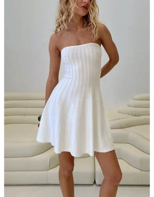 Strapless Knit Mini Dress