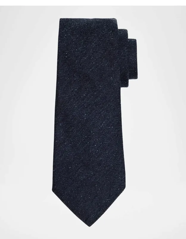 Mulberry Silk And Cotton Herringbone Tie