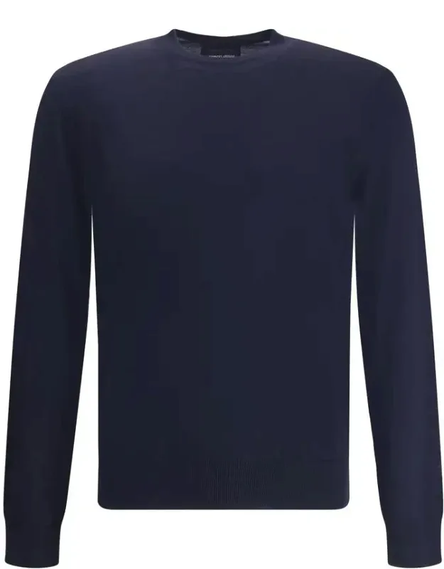 Knitwear With Ribbed Cuffs And Slim Fit