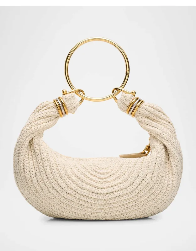 Rounded Crochet Bracelet Hobo Bag