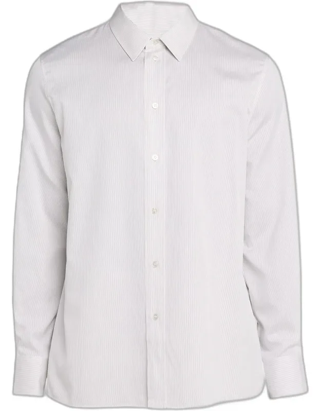 Poplin Fine Stripe Sport Shirt