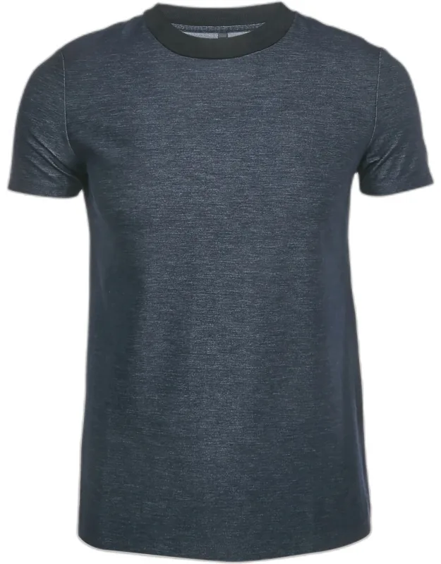 Cotton Blend Crew Neck T-shirt