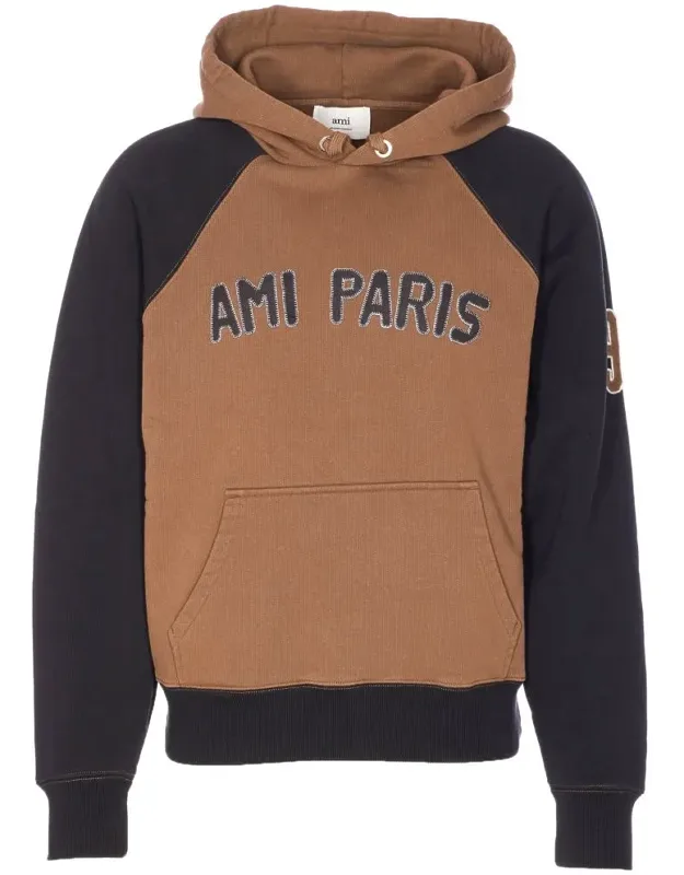 Ami Paris Sweater Hoodie Kangaroo Pocket