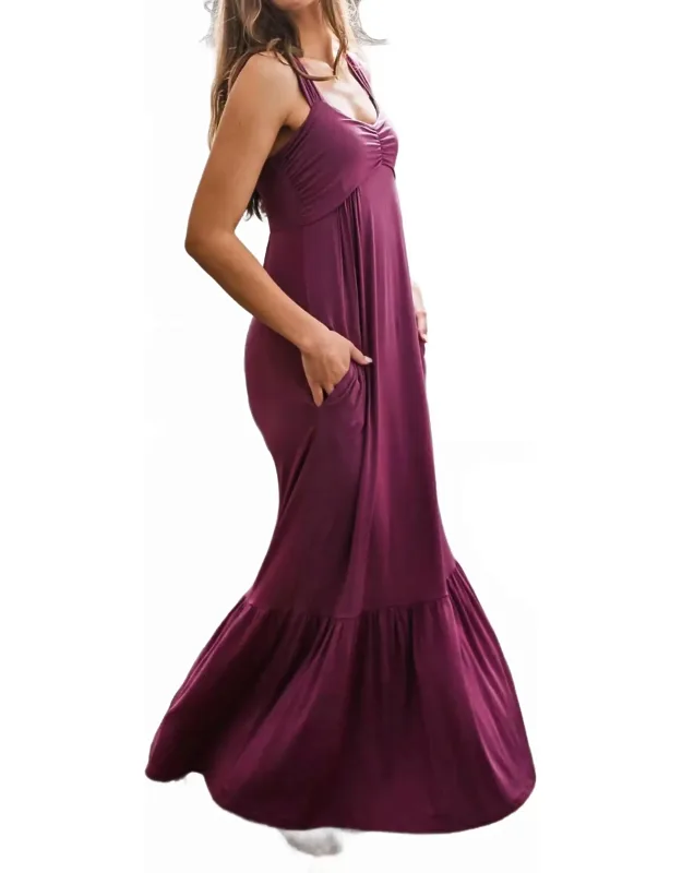 Cleo Babydoll Bamboo Maxi Dress