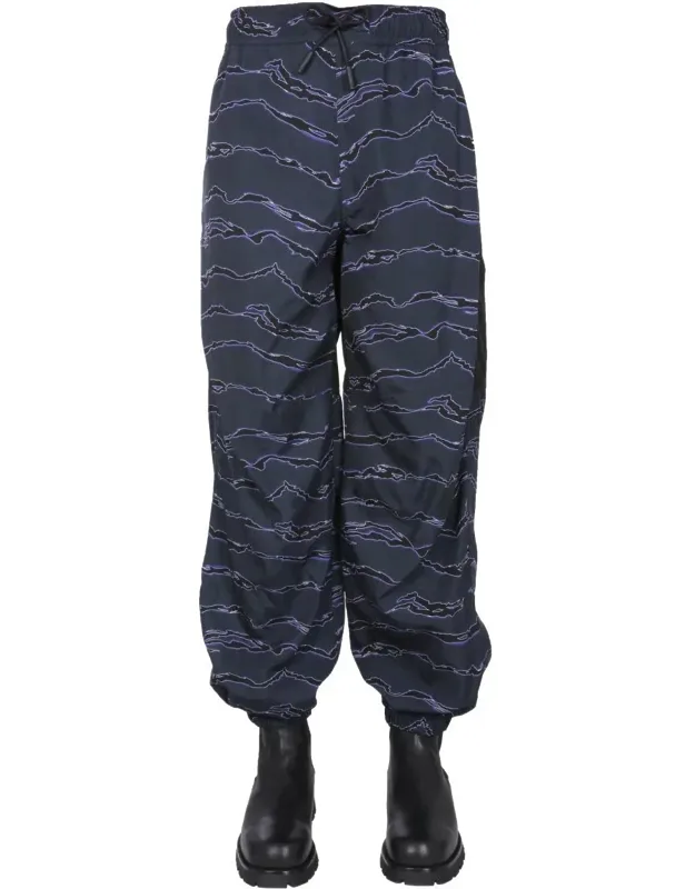Jogging Pants With Camou Print