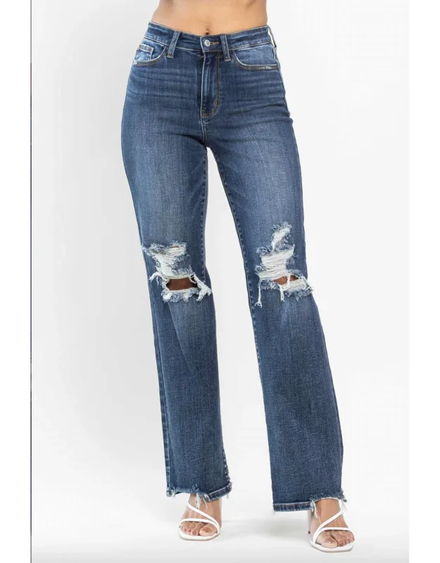 Knee Destroy Leg Jeans