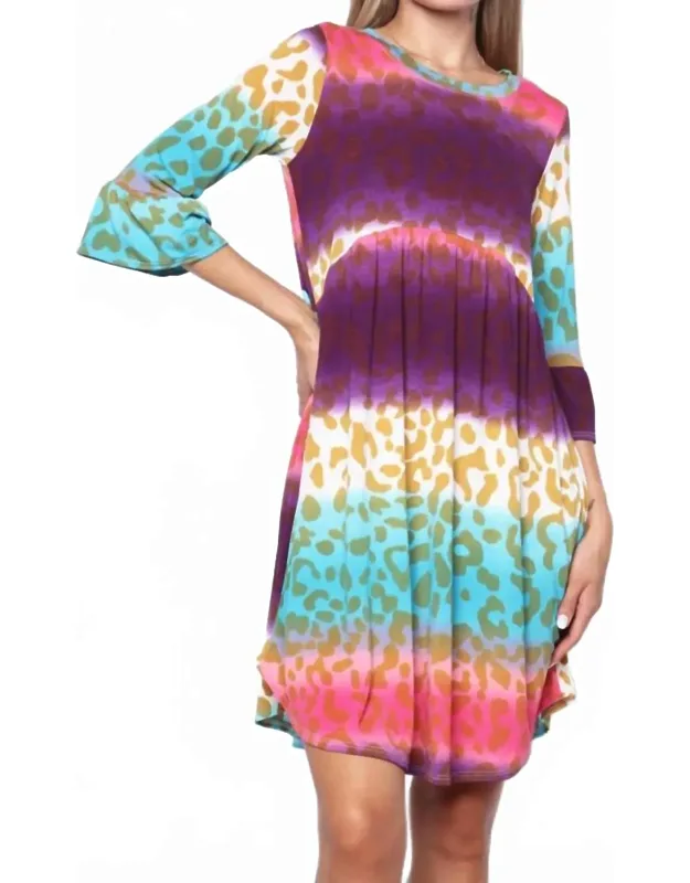 Ombre Leopard Dress