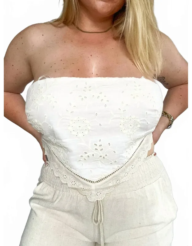 Golden Tide Embroidered Top