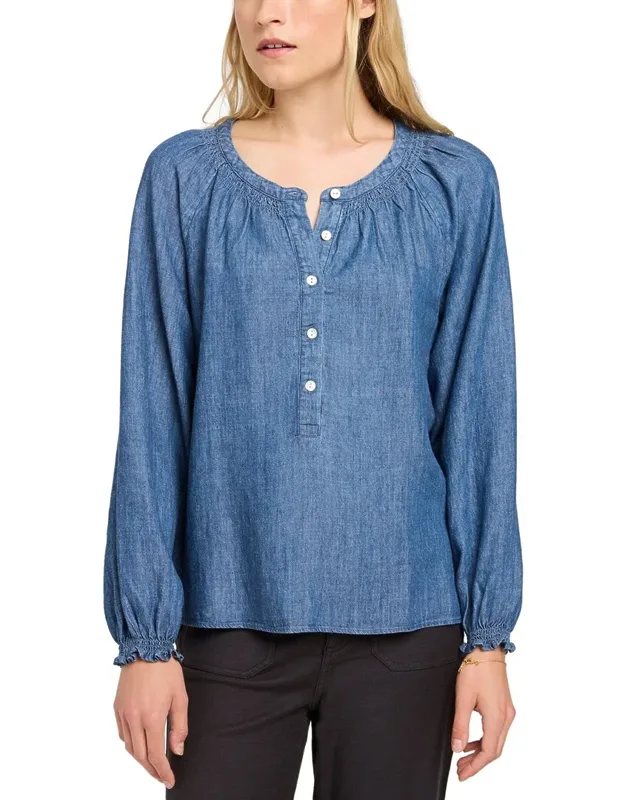 Linen-blend Odette Top