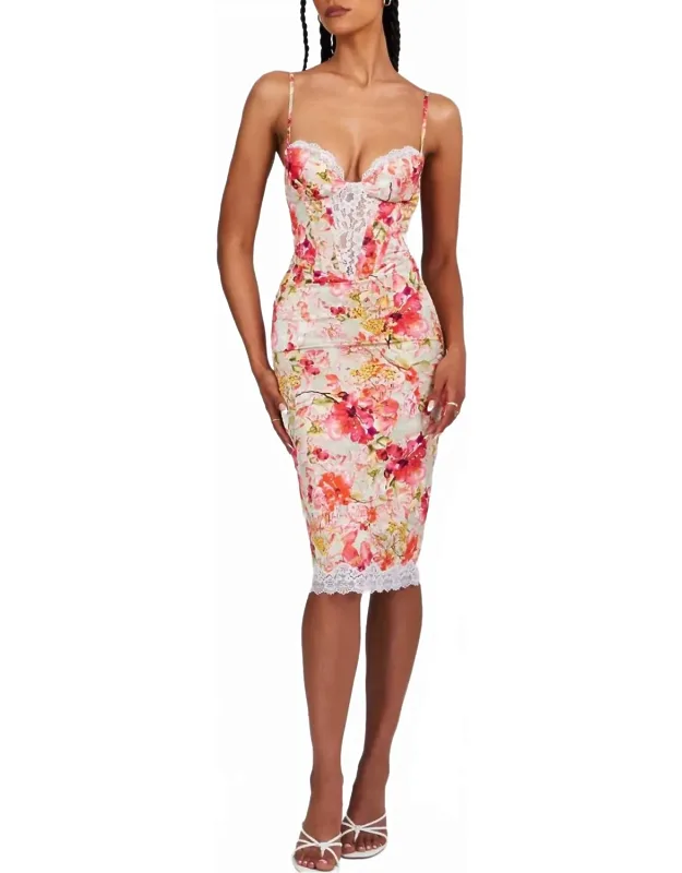 Florance Satin Corset Dress