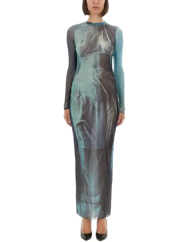 Mesh Long Dress