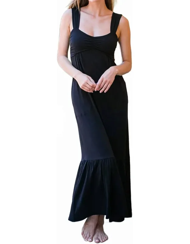Cleo Babydoll Bamboo Maxi Dress