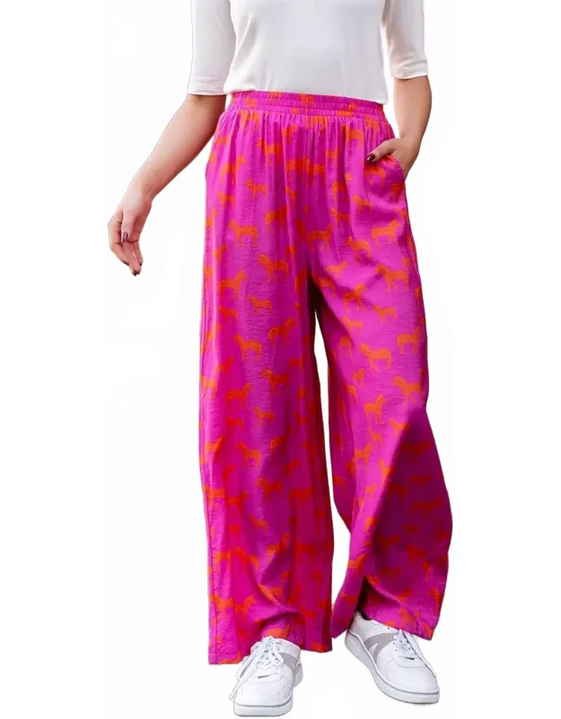 Summer Safari Wide Leg Pants