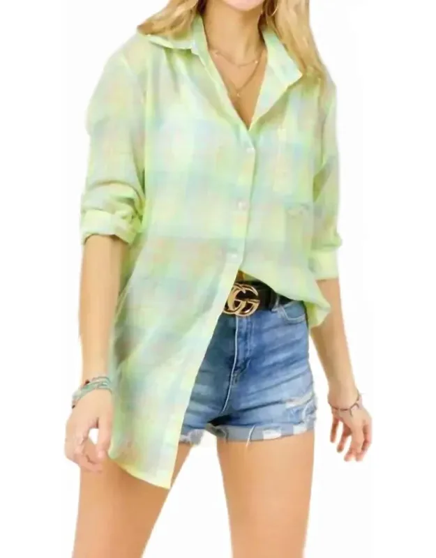 Button Down Plaid Shirt