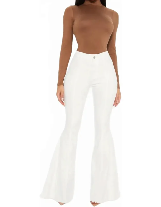 Back Suede Star Bell Jeans