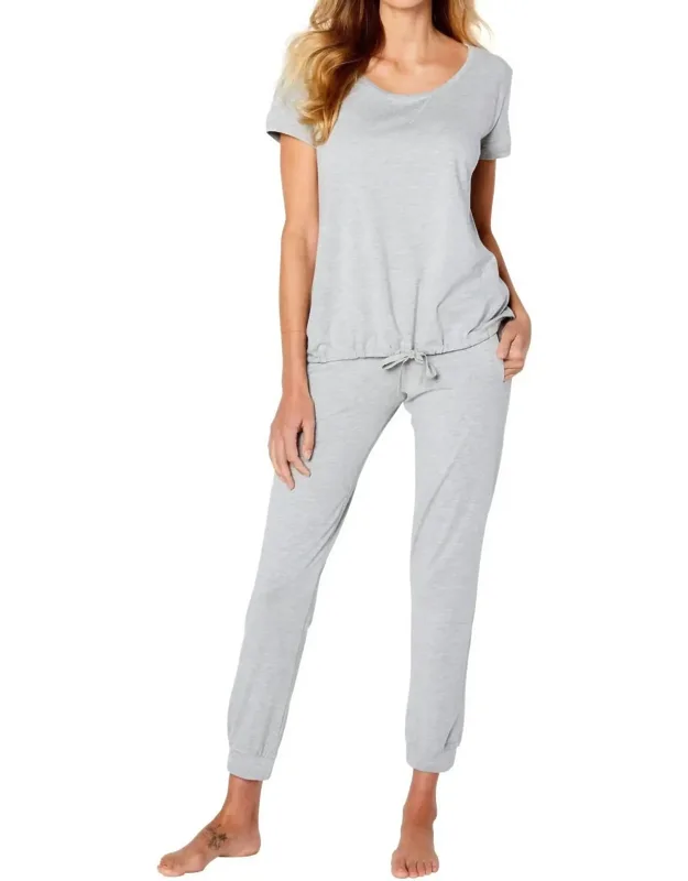 Malibu Relaxed Short Sleeve Top Loungewear Set