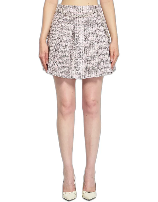 Pleated Skirt With Belt
