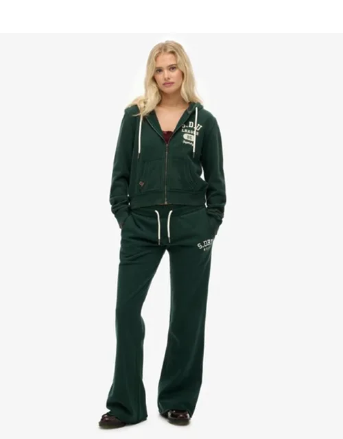 Embroidered Flare Joggers