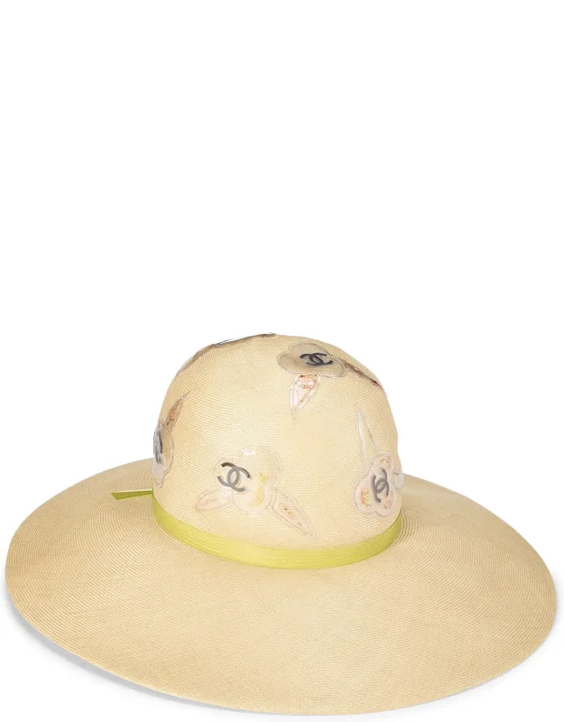 Straw Camellia Hat
