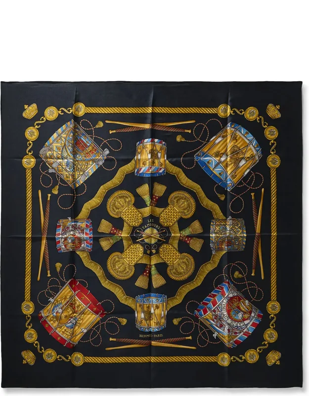 Les Tambours Silk Scarf