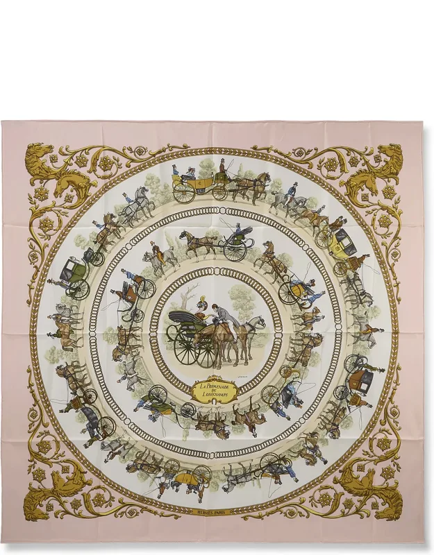 La Promenade De Longchamps Silk Scarf