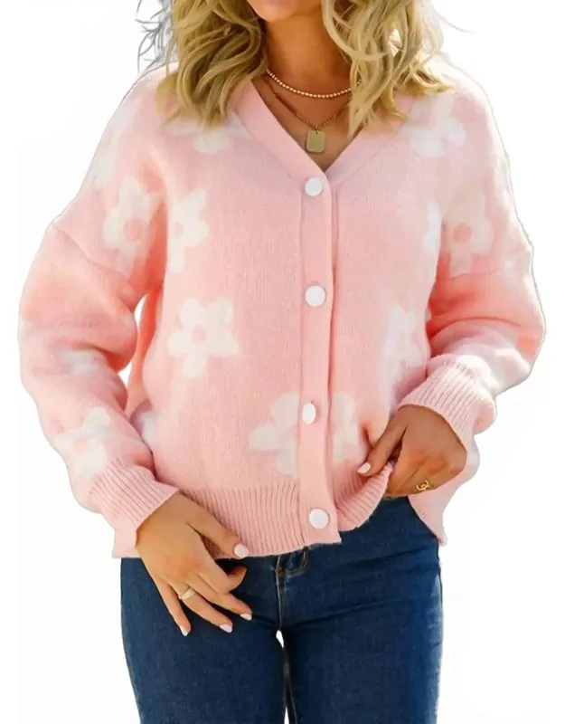 Flower Pattern Sweater