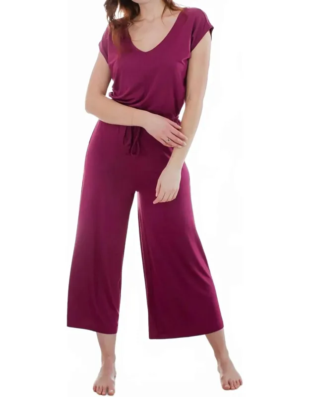 V-neck Bamboo Jumpsuit