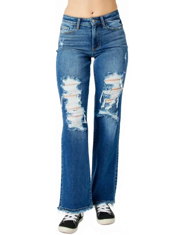 Destroyed Dad Jeans