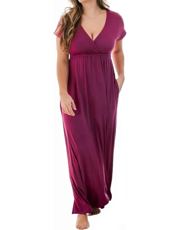 Crossover Bamboo Maxi Dress