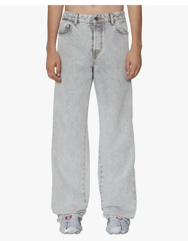 Straight-leg Denim Jeans