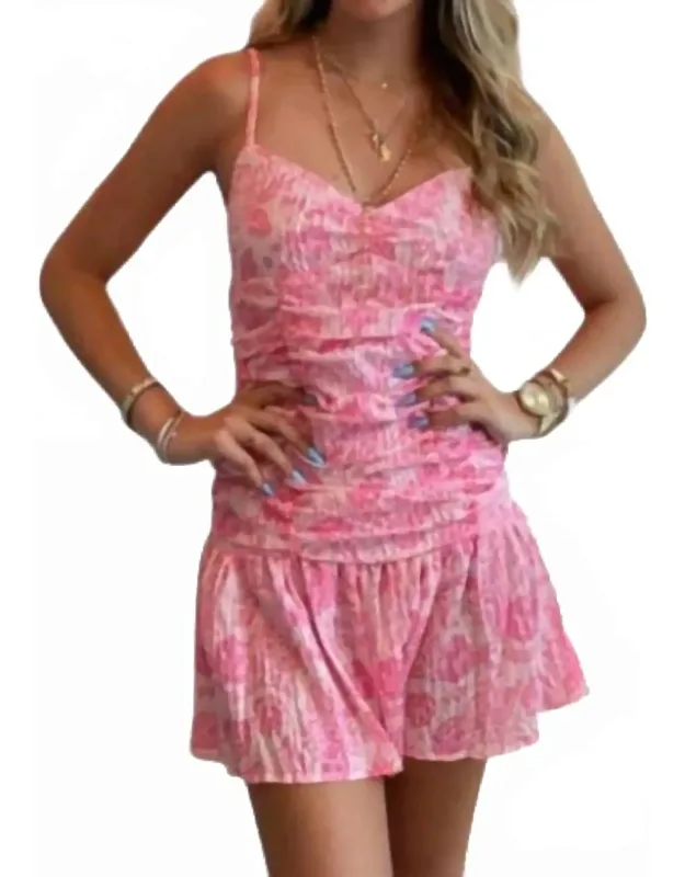 Gathered Mini Dress