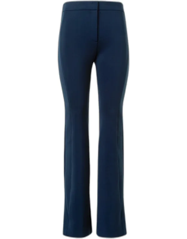 Side-stripe Techno Neoprene Bootcut Pants