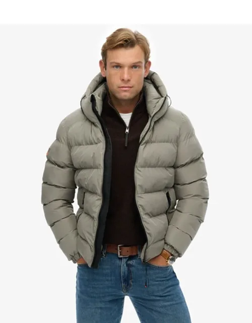 Hooded Sports Puffer Jacket