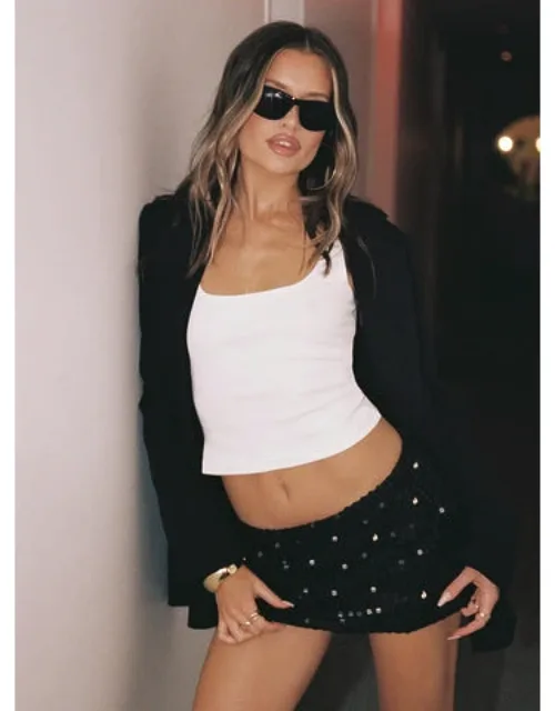 Zelaia Shimmer Mini Skirt