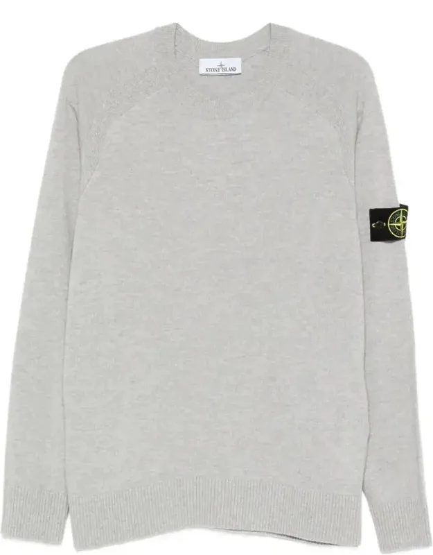 Lightweight Wool Crew Neck Sweater With Raglan Sleeves