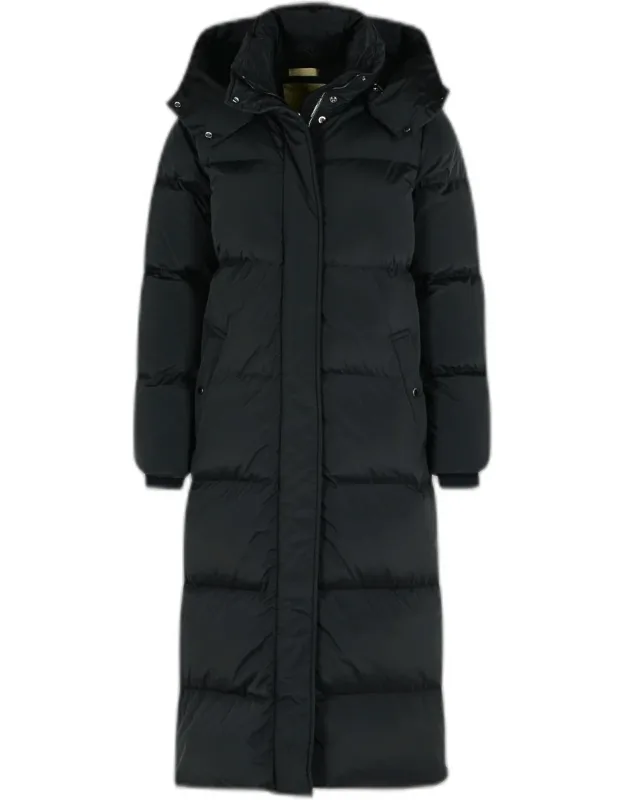 Long Polyamide Blend Down Jacket