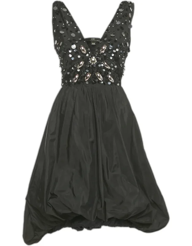 Embellished Taffeta Mini Dress