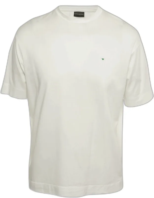 Logo Embroidered Cotton Crewneck T-shirt
