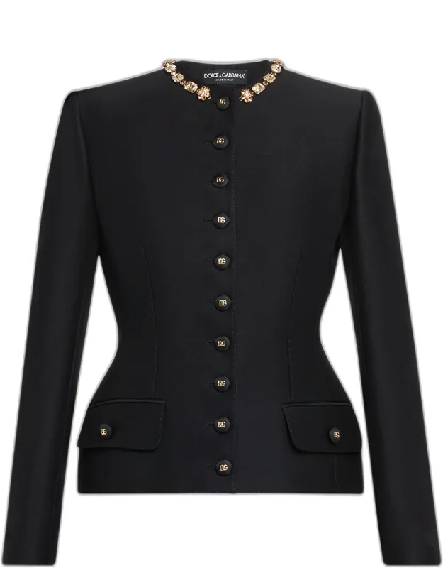 Tailored Crystal-embellished Blazer