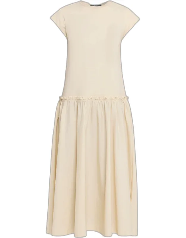 Cap-sleeve Midi Dress
